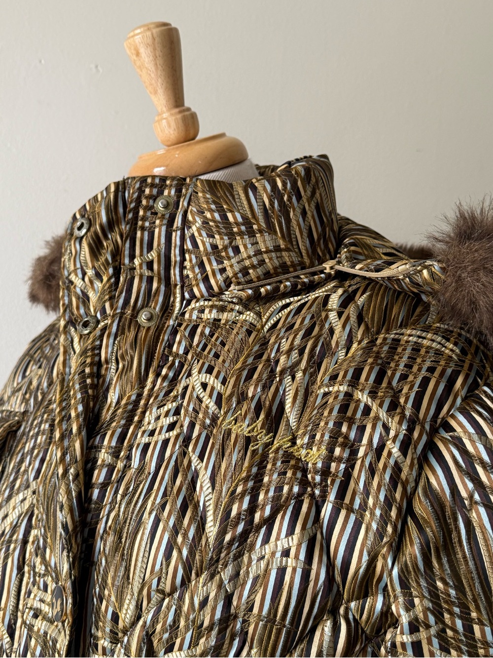 Vintage Y2K Baby Phat Faux Fur Trim Puffer Coat Jacket | Removable Hood & Cuffs - Picture 6 of 16
